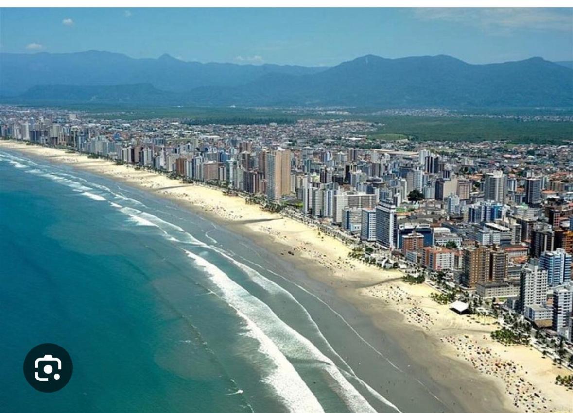 Guilhermina Frente Para O Mar Praia Grande  Bagian luar foto